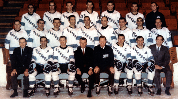 1967-68 PITTSBURGH PENGUINS INAUGURAL FIRST SEASON TEAM 8x10 PHOTO