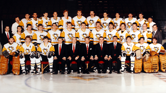 1987-88 Scott Gruhl Pittsburgh Penguins Game Worn Jersey