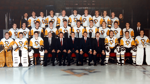 1988-89 Rob Brown Pittsburgh Penguins Game Worn Jersey